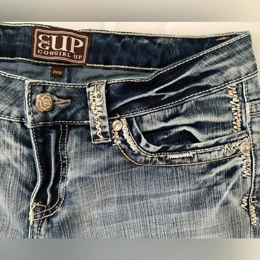 COWGIRL UP jeans 31/32 - Picture 12 of 14